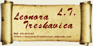 Leonora Treskavica vizit kartica